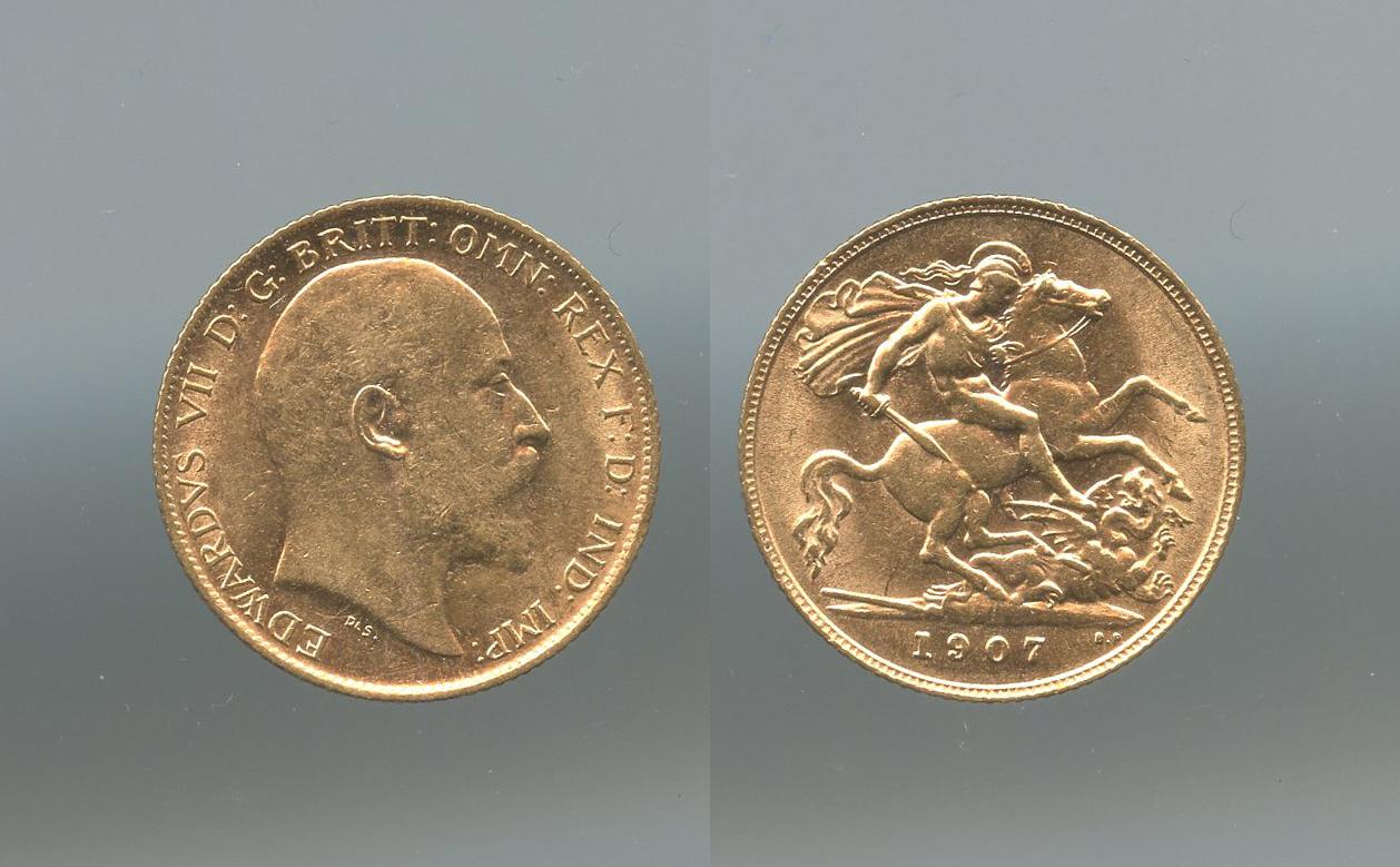 REGNO UNITO, Edward VII (1901-1910) Half Sovereign 1907