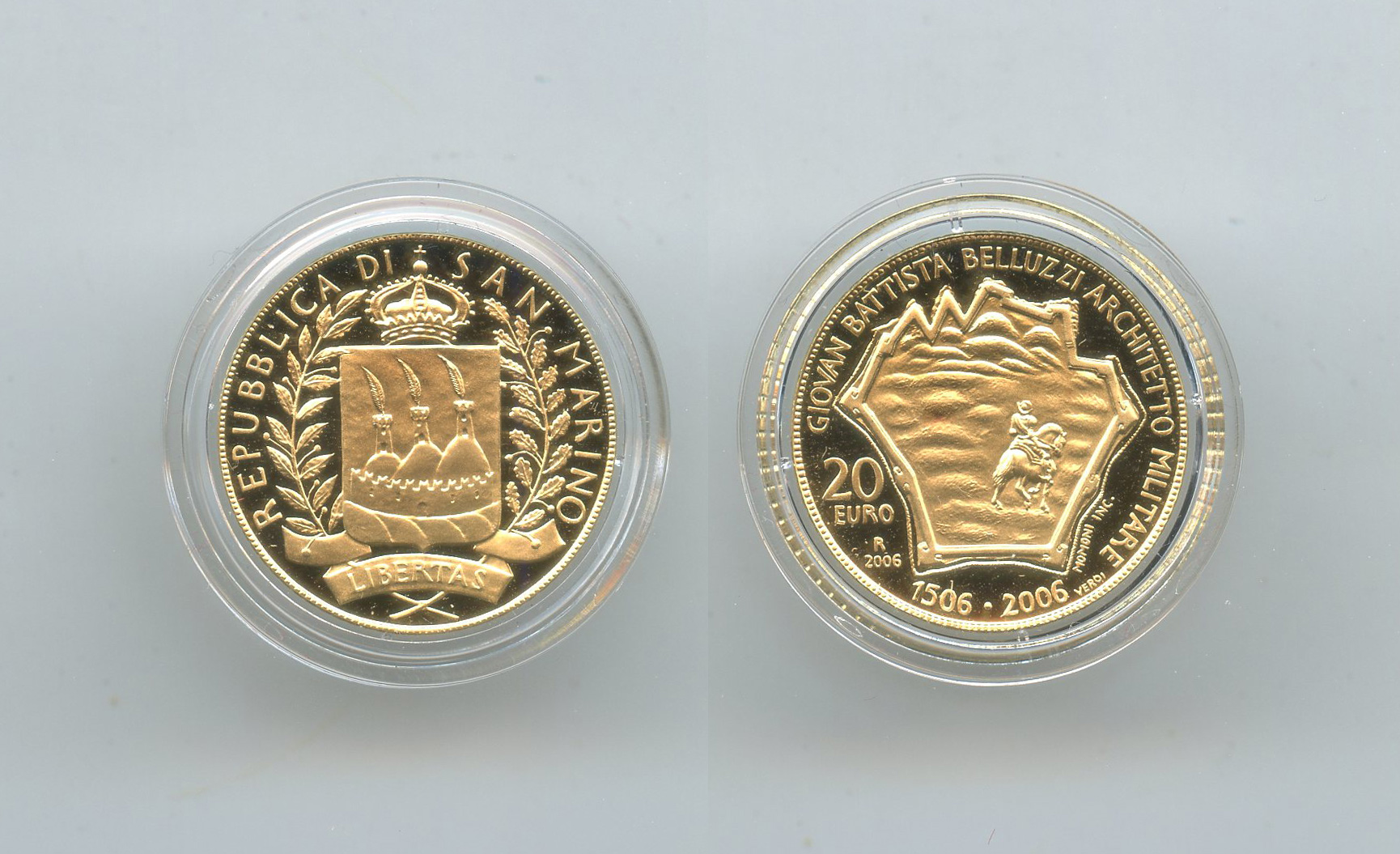 SAN MARINO, 20 Euro 2006 "Giovan Battista Belluzzi"