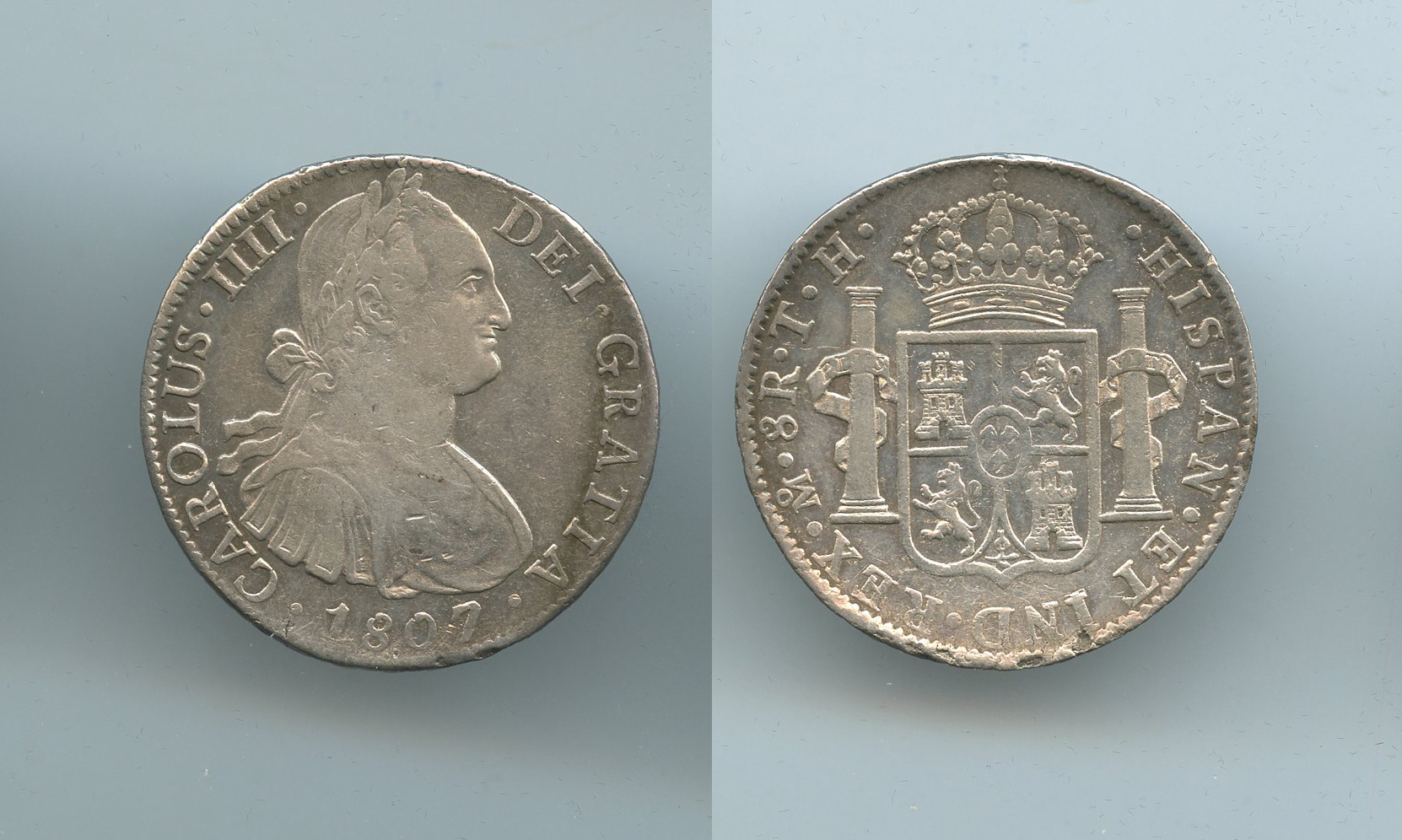 MESSICO, Carlo IV (1788-1808) 8 Reales 1807 Mo TH