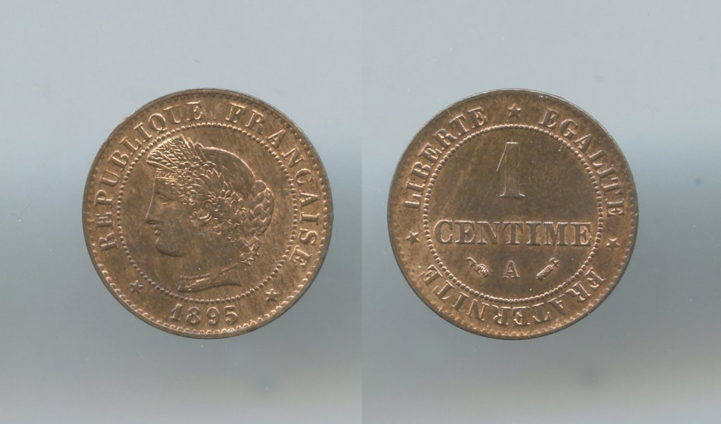 FRANCIA, Terza Repubblica (1870-1940) Centime 1895 A