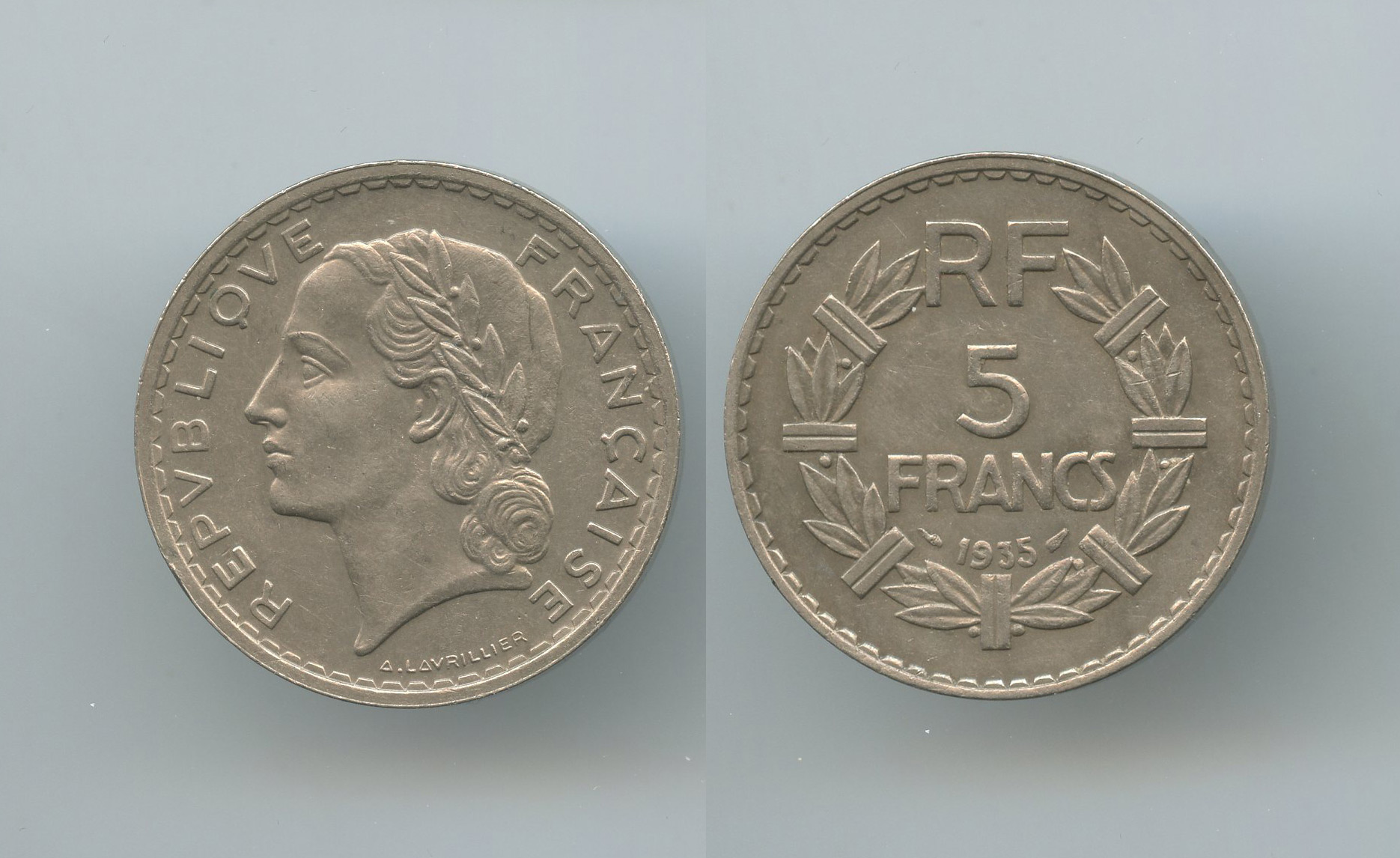 FRANCIA, Terza Repubblica (1870-1940) 5 Franc 1935