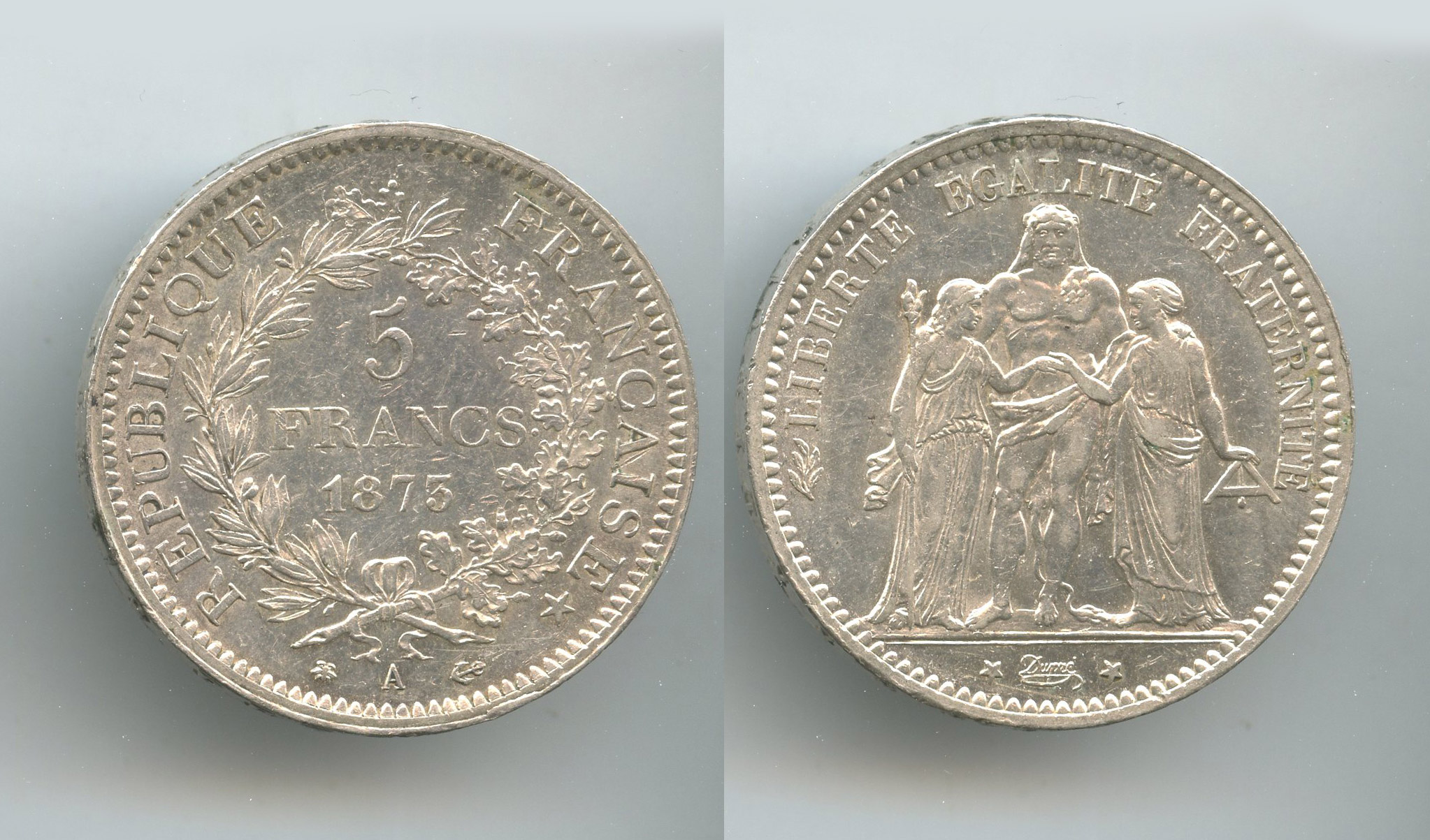 FRANCIA, Terza Repubblica (1870-1940) 5 Francs 1873 A