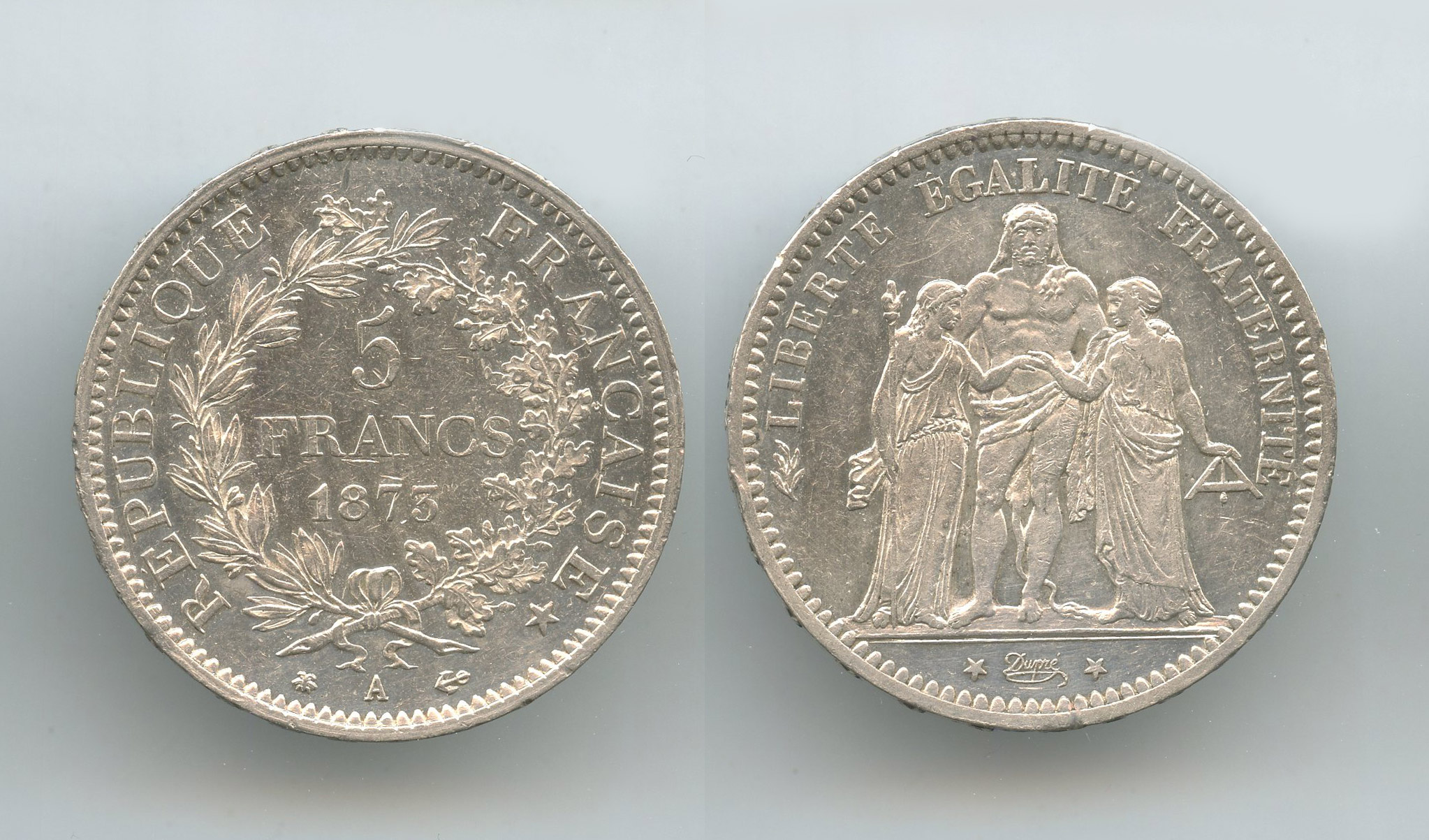 FRANCIA, Terza Repubblica (1870-1940) 5 Francs 1873 A