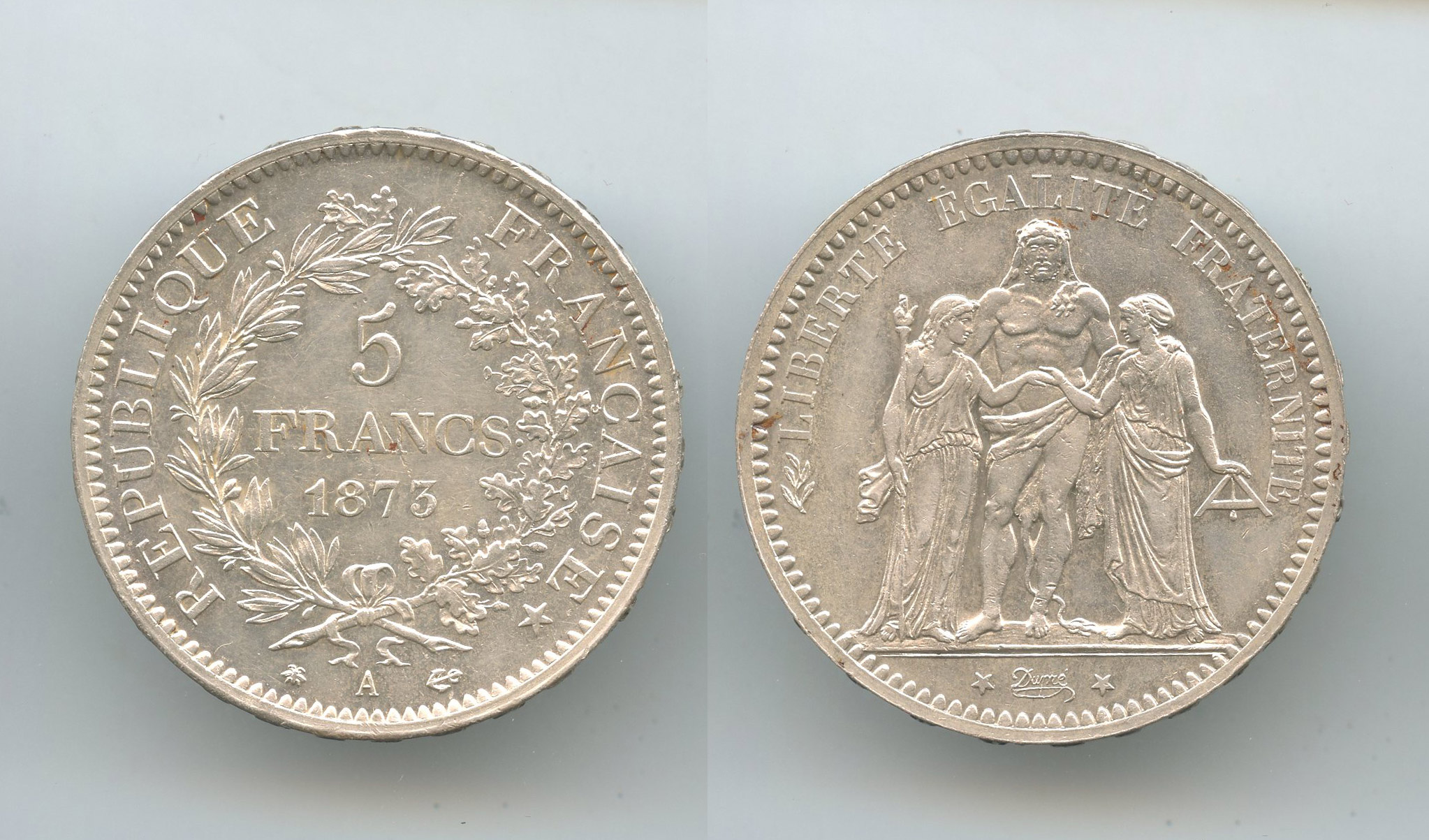 FRANCIA, Terza Repubblica (1870-1940) 5 Francs 1873 A