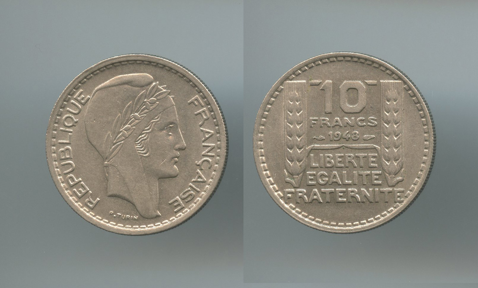 FRANCIA, 10 Francs 1948