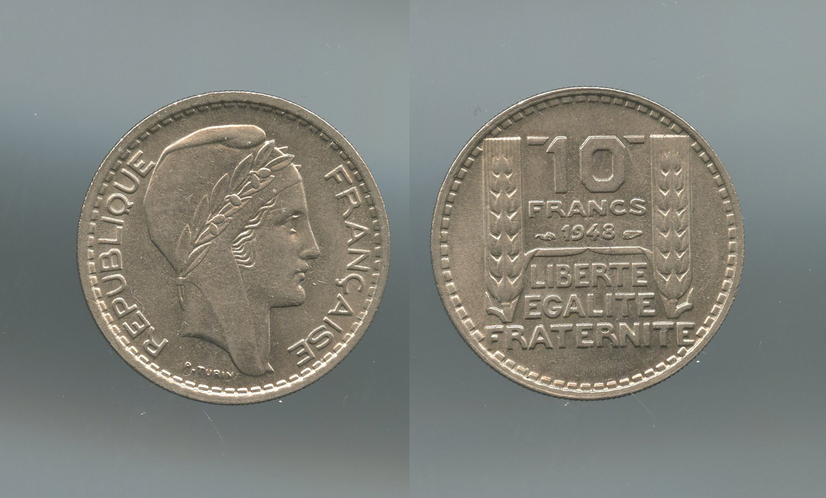 FRANCIA, 10 Francs 1948