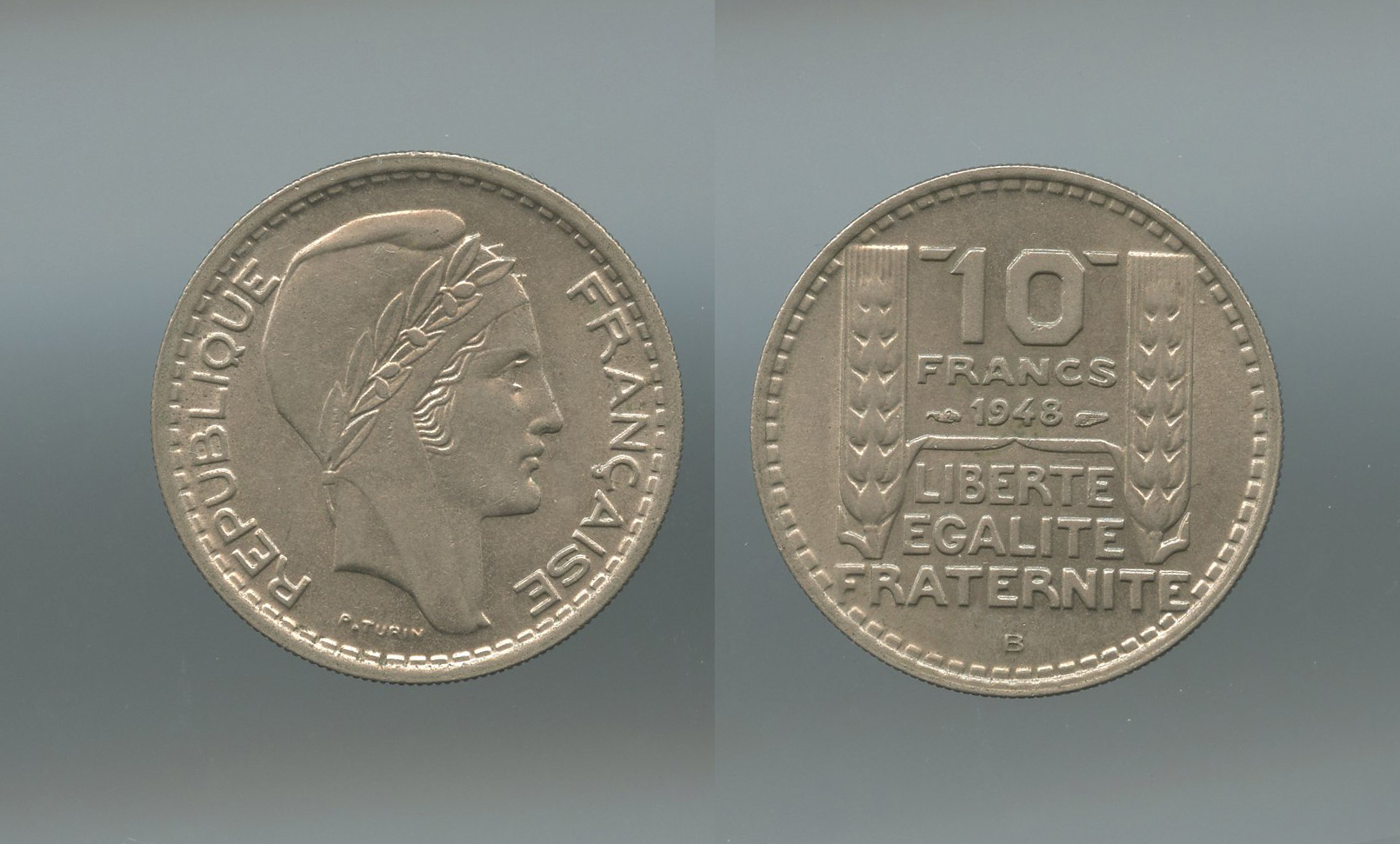 FRANCIA, 10 Francs 1948 B