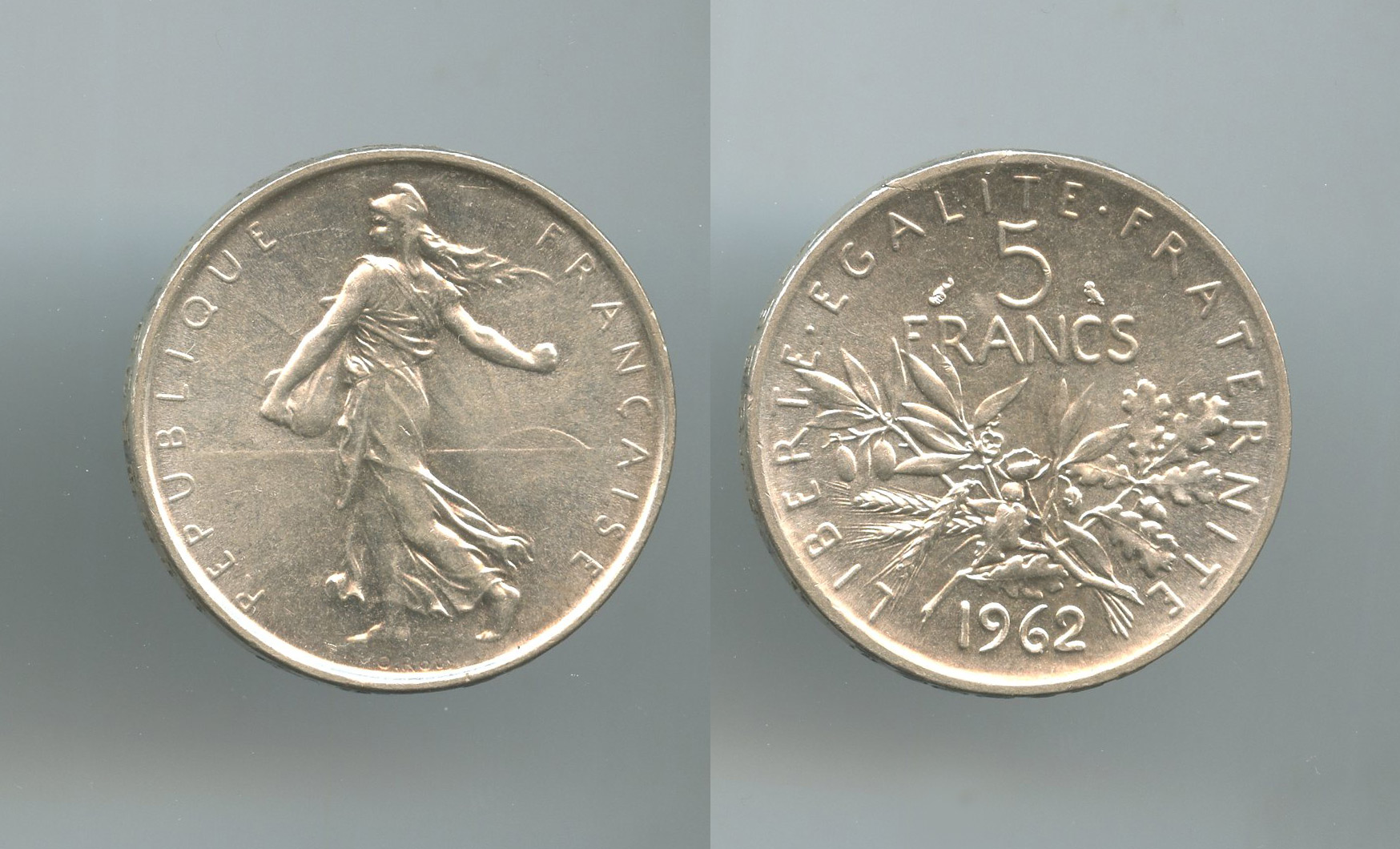 FRANCIA, 5 Francs 1962