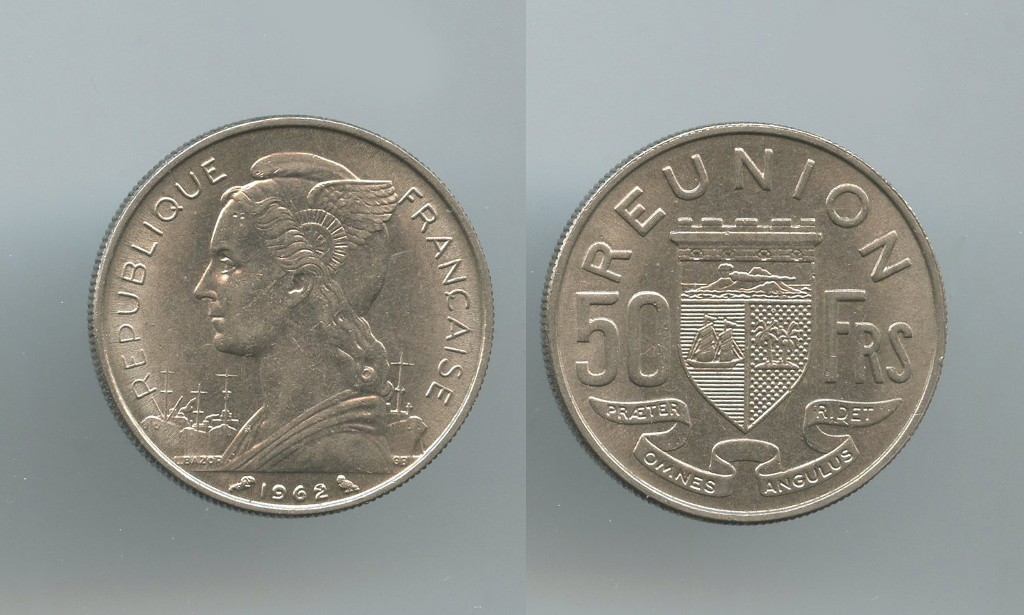 REUNION, 50 Francs 1955