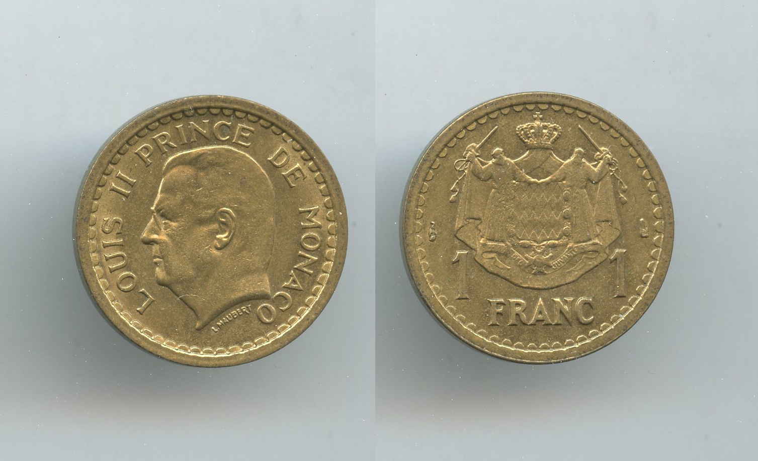 MONACO, Louis II (1922-1949) 1 Franc (1945)