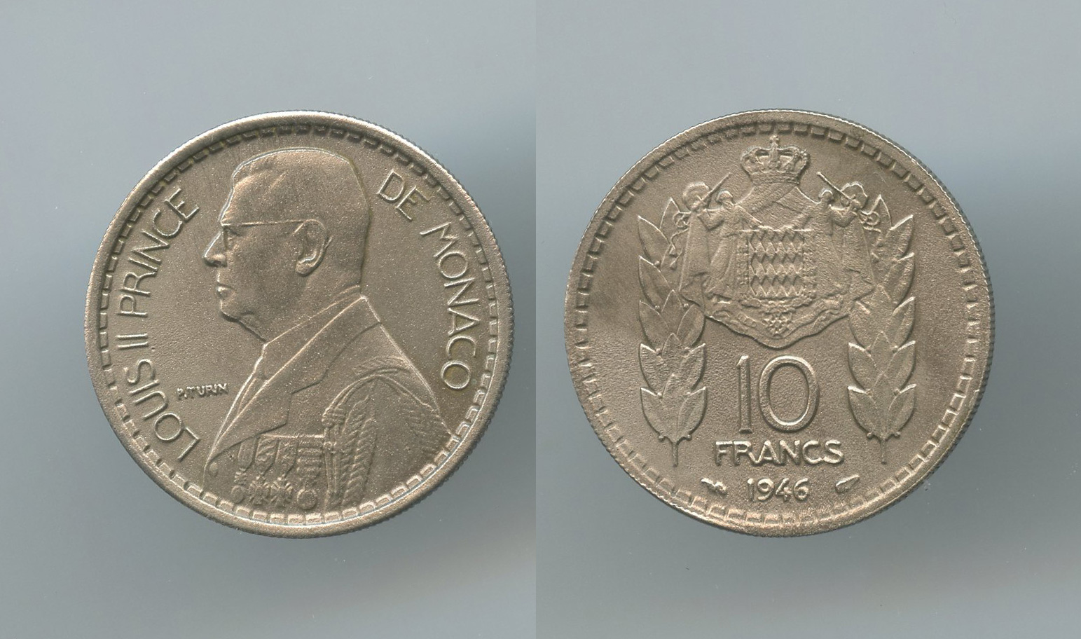 MONACO, Louis II (1922-1949) 10 Francs 1946