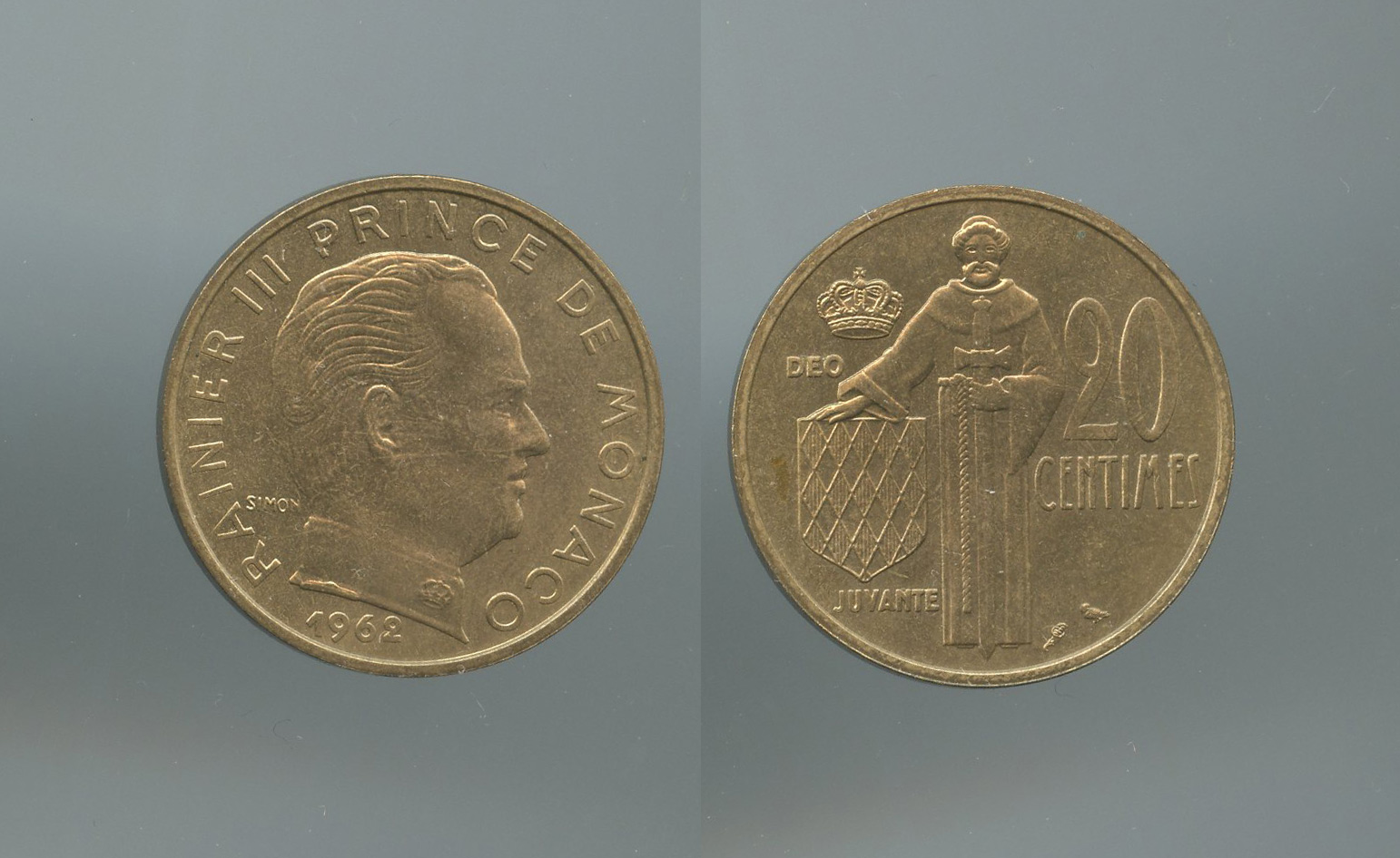 MONACO, Rainier III (1949-2005) 20 Centimes 1962