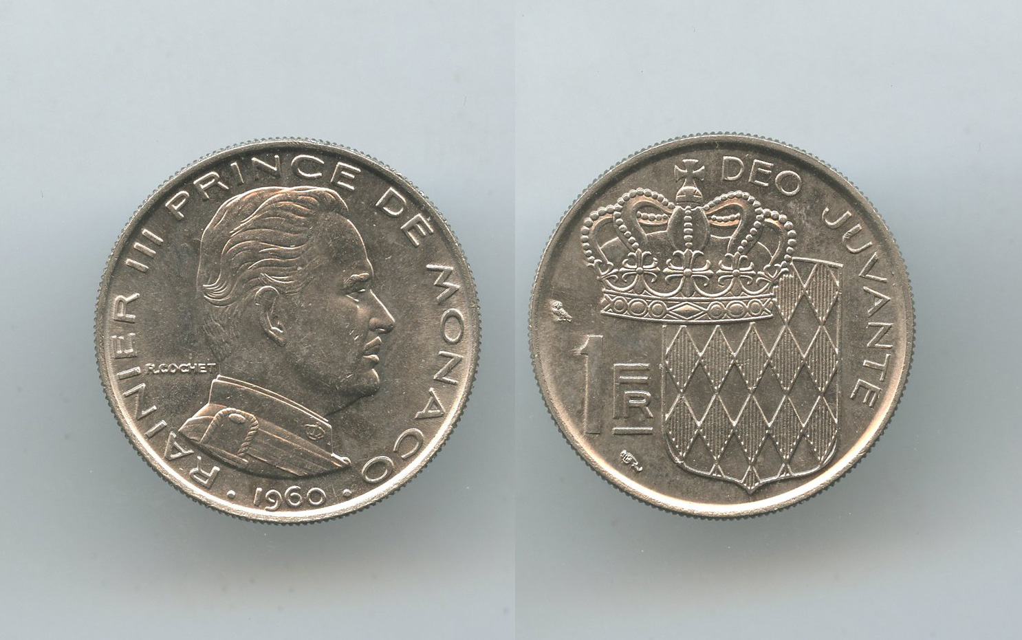 MONACO, Rainier III (1949-2005) 1 Franc 1960