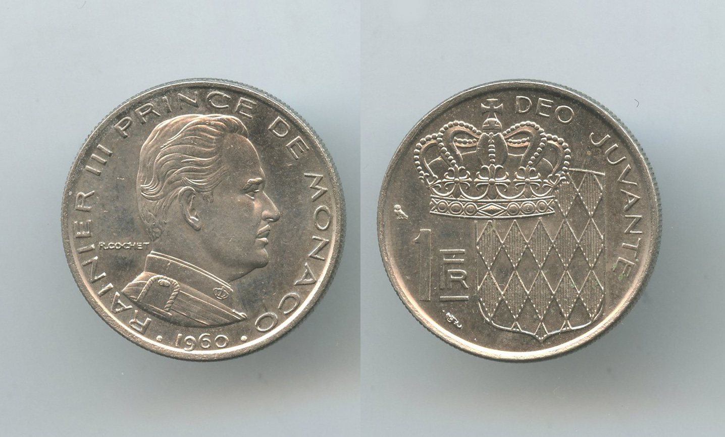 MONACO, Rainier III (1949-2005) 1 Franc 1960