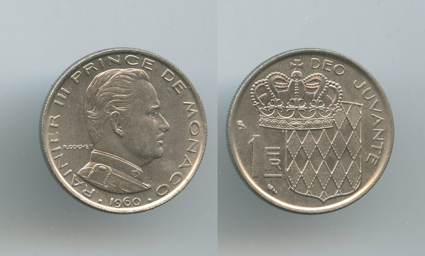 MONACO, Rainier III (1949-2005) 1 Franc 1960