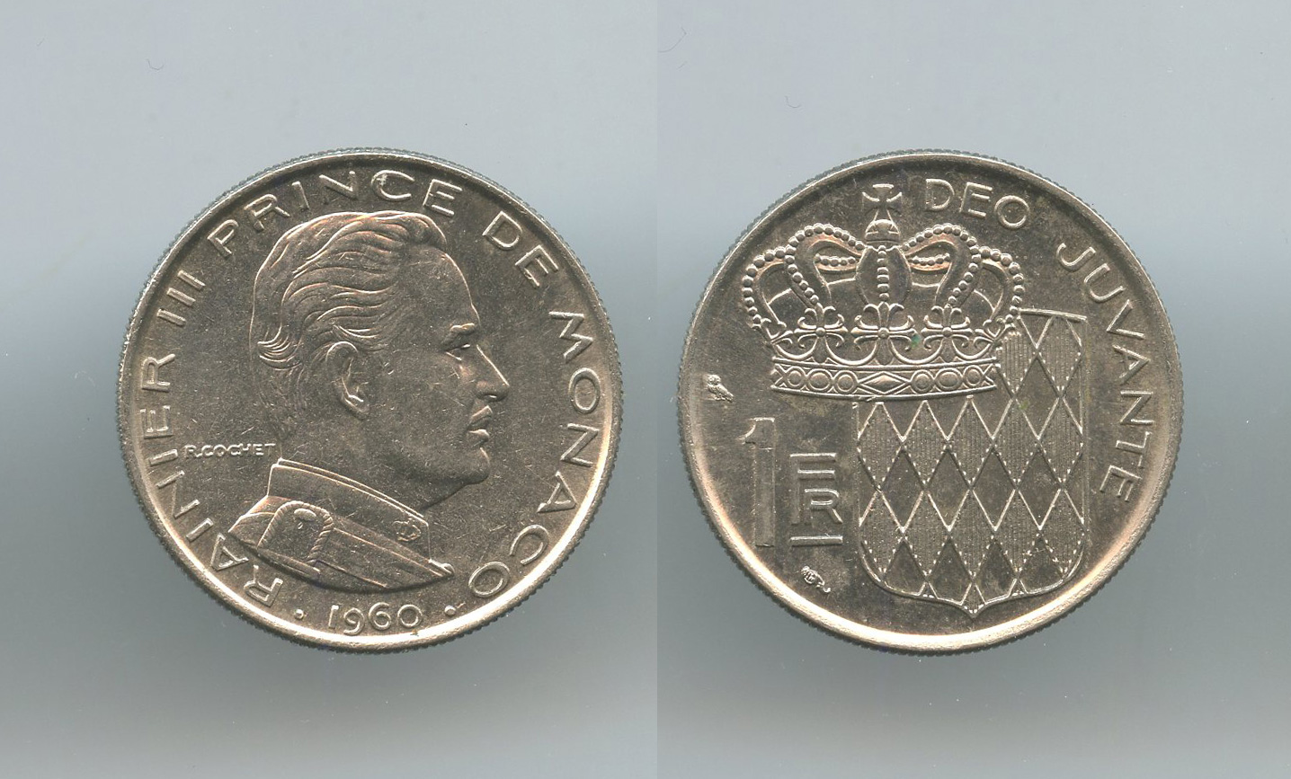 MONACO, Rainier III (1949-2005) 1 Franc 1960