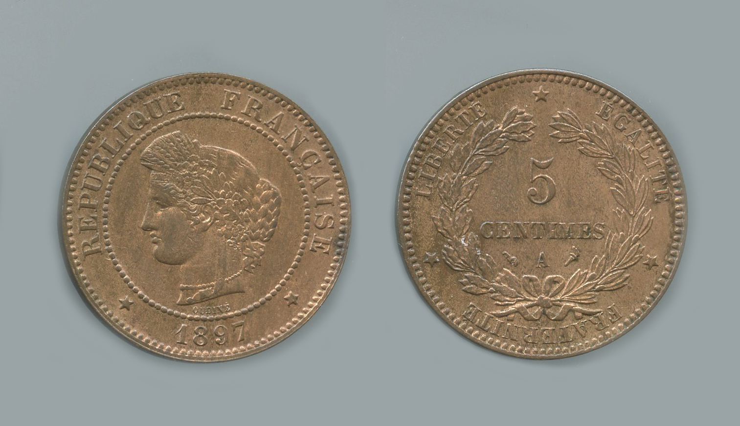 FRANCIA, Terza Repubblica (1870-1940) 5 Centimes 1897 A