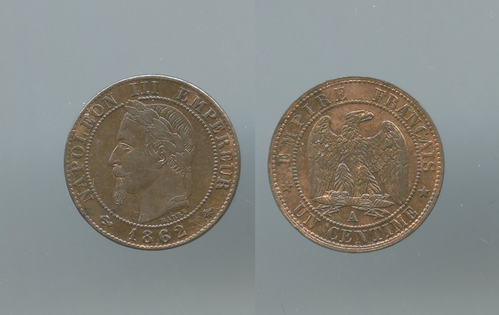 FRANCIA, Napoleone III (1852-1870) Centime 1862 A