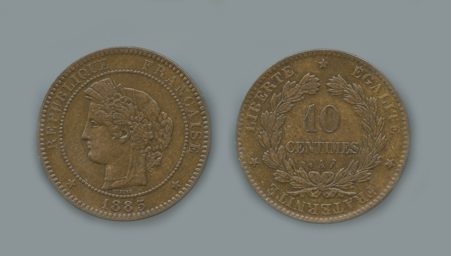 FRANCIA, Terza Repubblica (1870-1940) 10 Centimes 1885 A