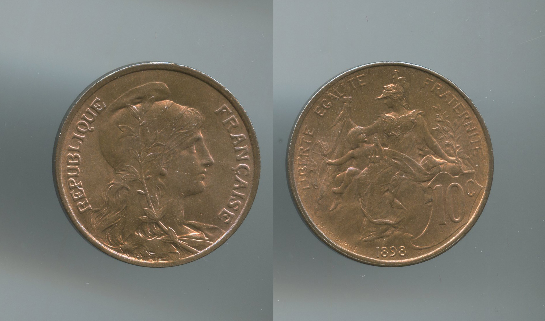 FRANCIA, Terza Repubblica (1870-1940) 10 Centimes 1898 A