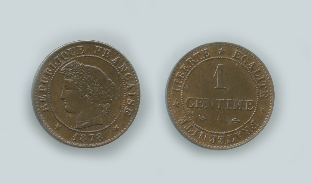 FRANCIA, Terza Repubblica (1870-1940) Centime 1878 A