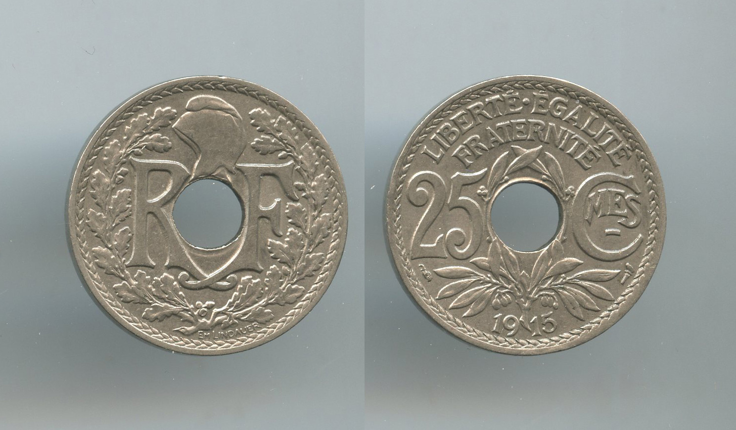 FRANCIA, Terza Repubblica (1870-1940) 25 Centimes 1915