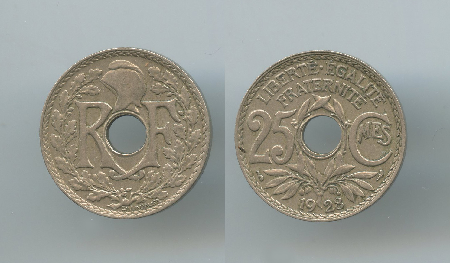 FRANCIA, Terza Repubblica (1870-1940) 25 Centimes 1928