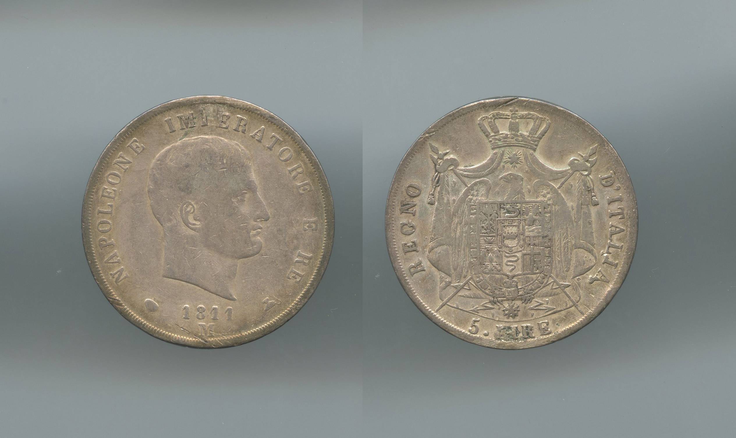 MILANO, Napoleone (1805-1814) 5 Lire 1811 - Clicca l'immagine per chiudere