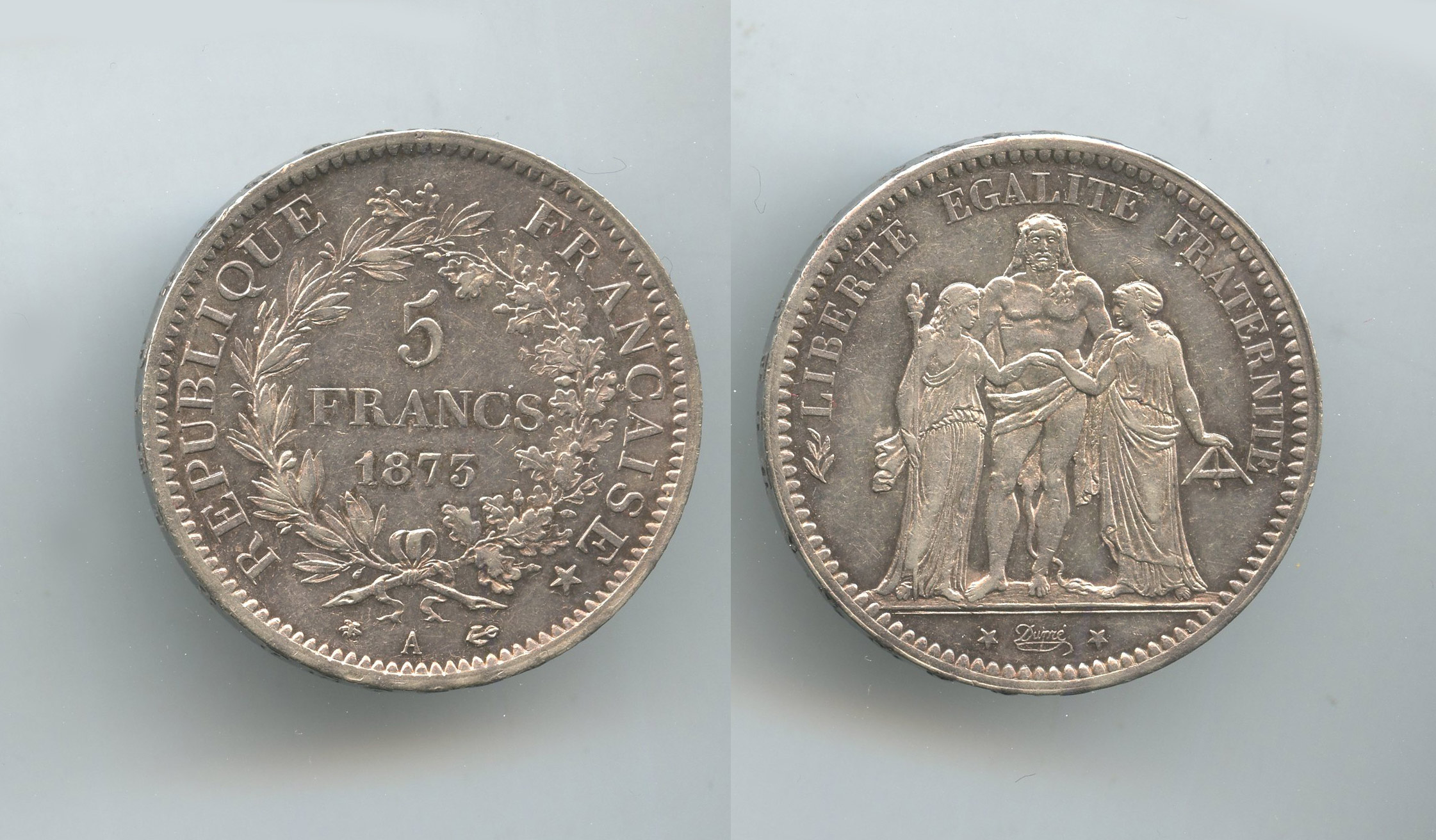 FRANCIA, Terza Repubblica (1871-1940) 5 Francs 1873 A