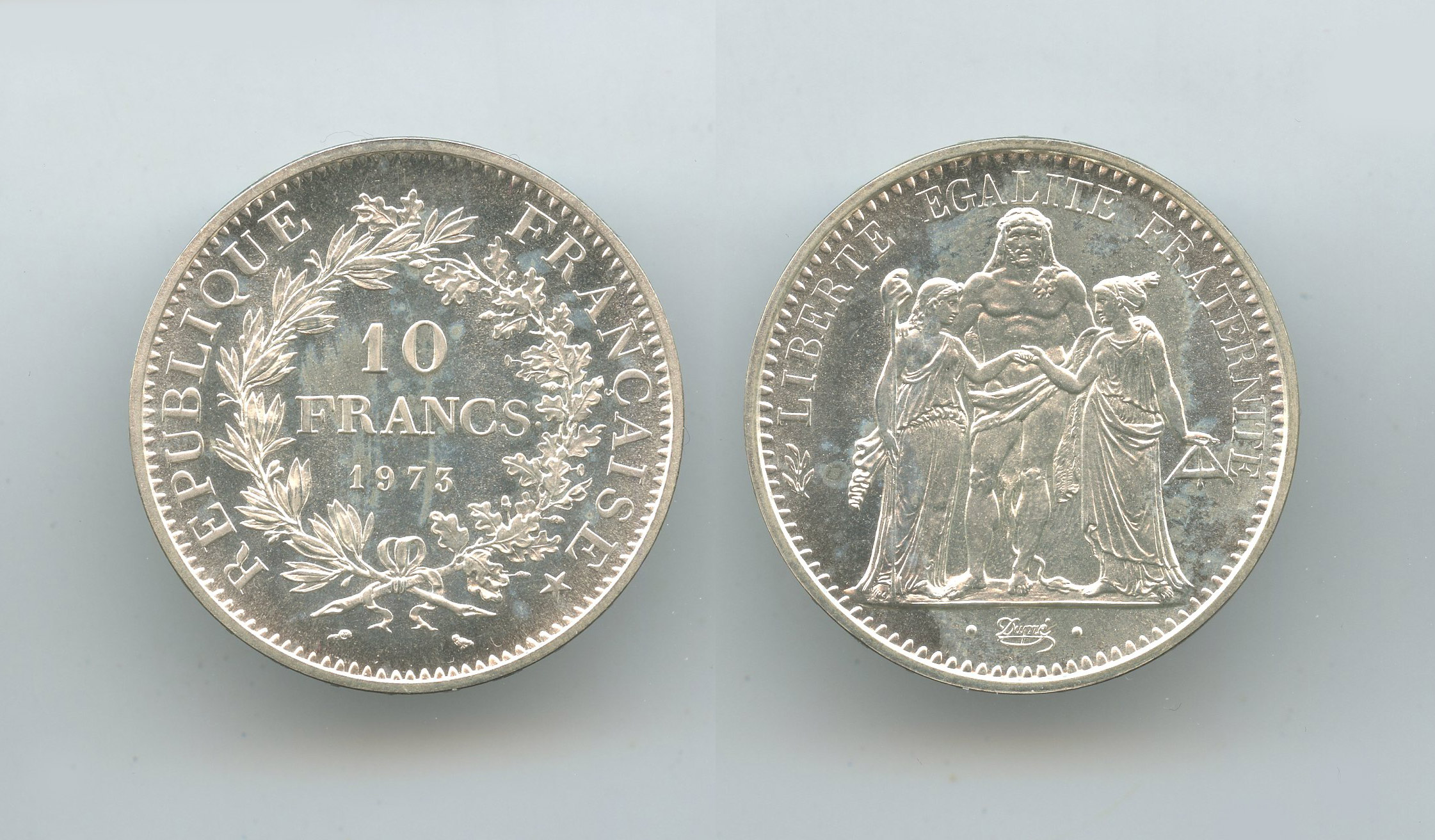 FRANCIA, Quinta Repubblica, 10 Francs 1973 A