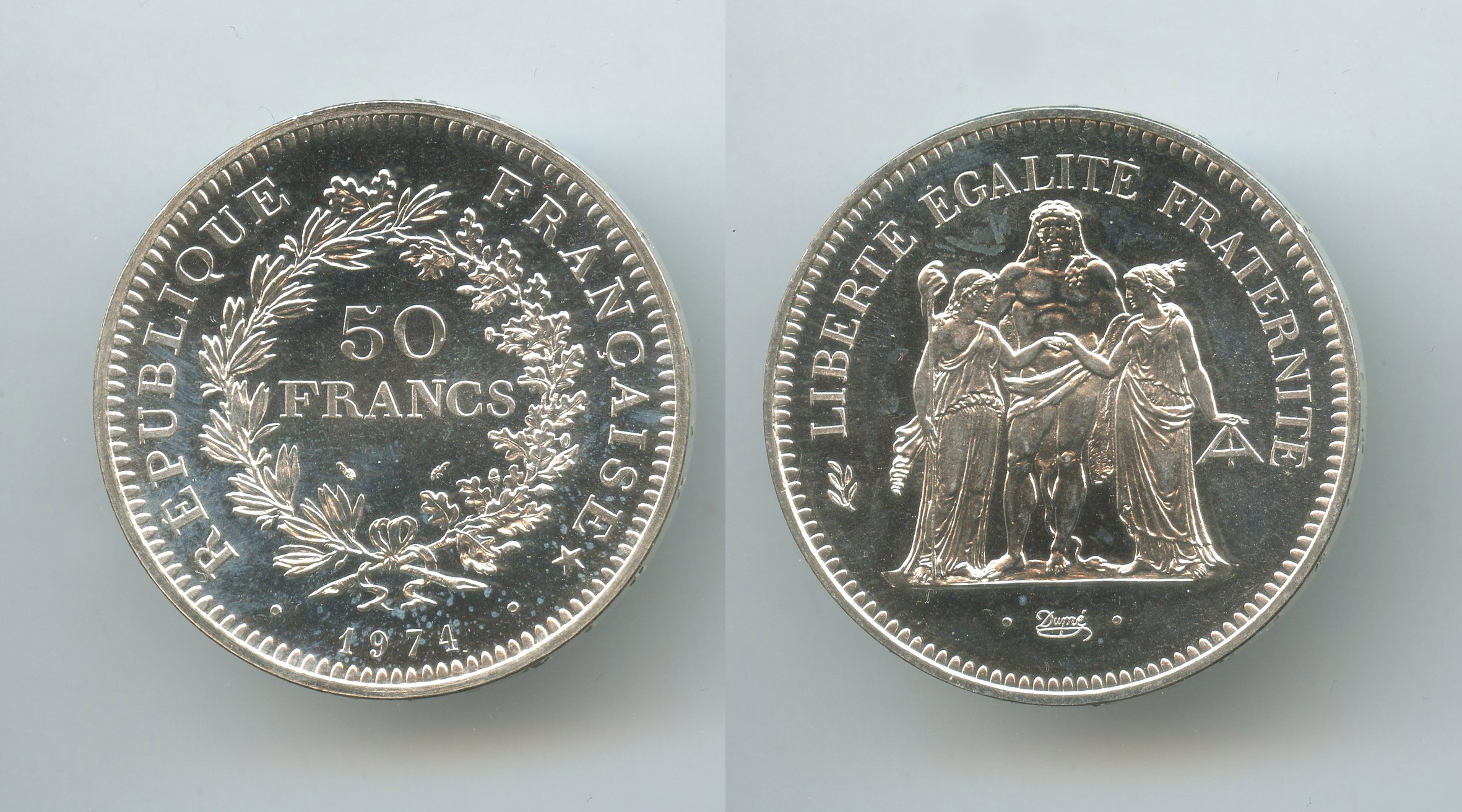 FRANCIA, Quinta Repubblica, 50 Francs 1974 A