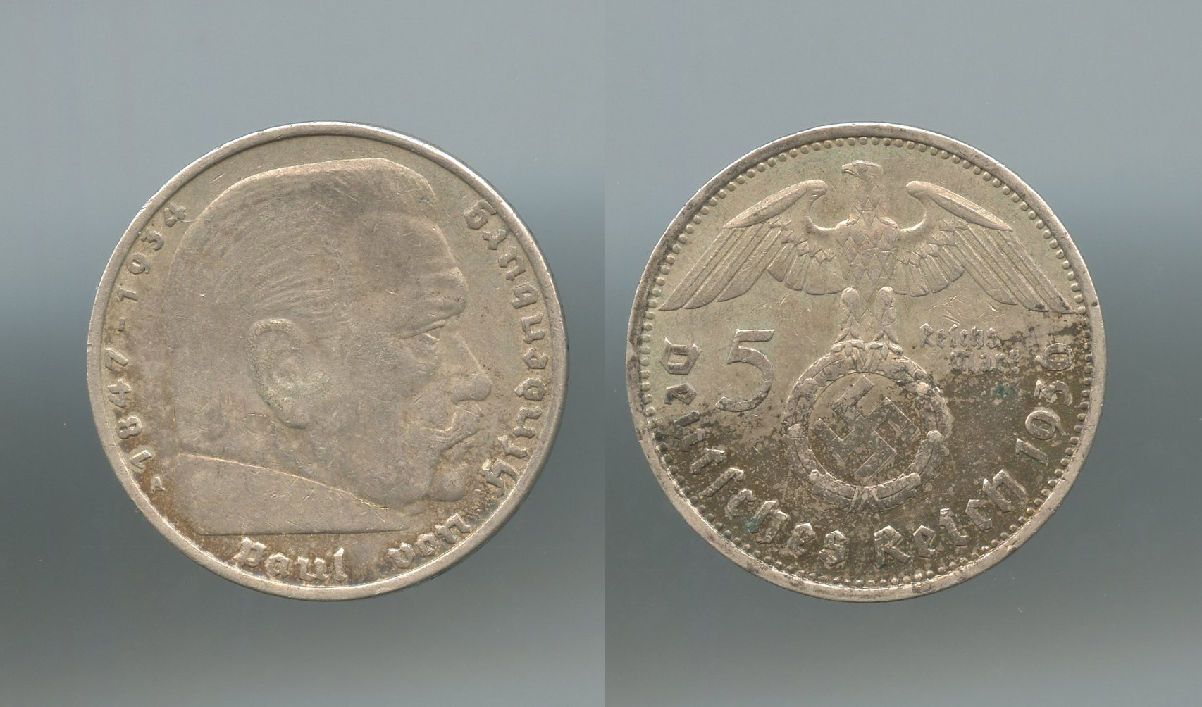 GERMANIA, Terzo Reich (1933-1945) 5 Reichsmark 1936 A