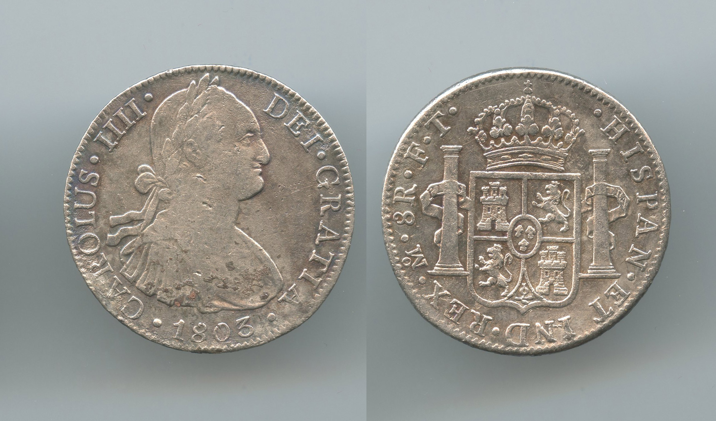 MESSICO, Carlos IV (1788-1808) 8 Reales 1803 Mo - FT