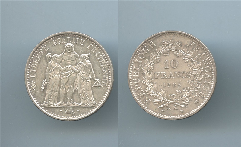 FRANCIA, 10 Francs 1965