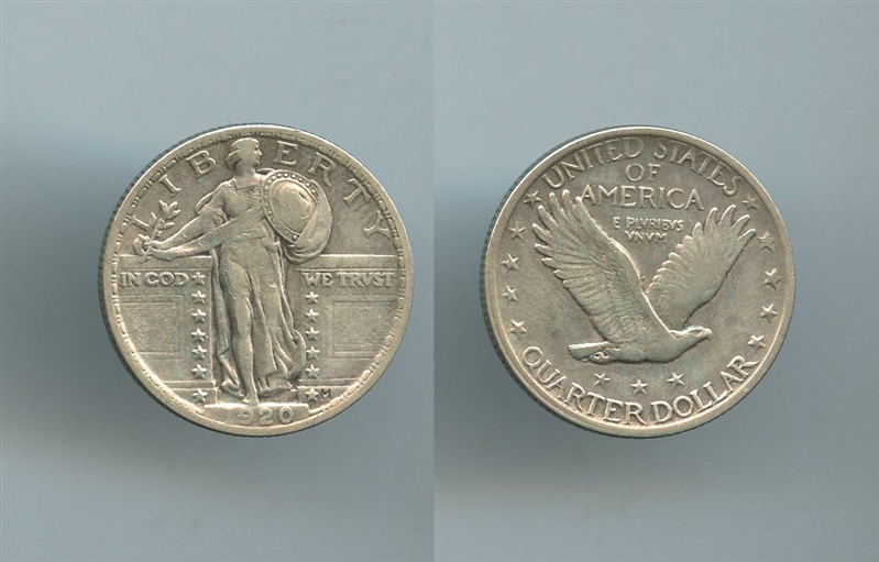 USA, Quarter Dollar 1920, Standing Liberty