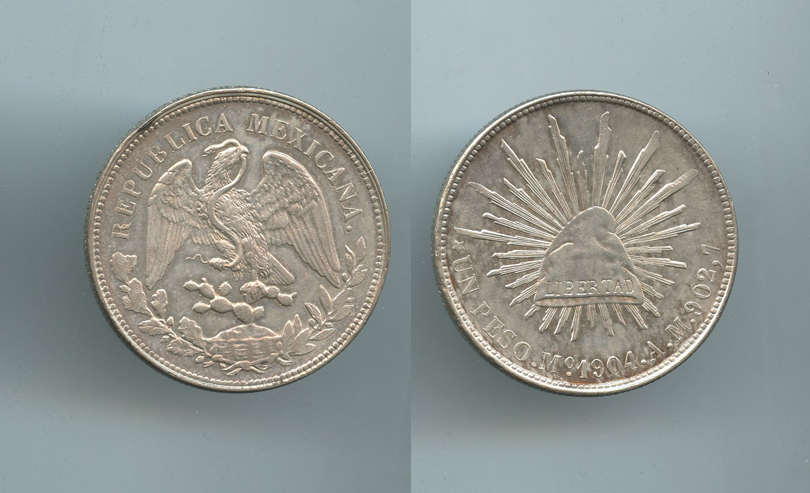 MESSICO, Repubblica, Peso 1904 Mo AM