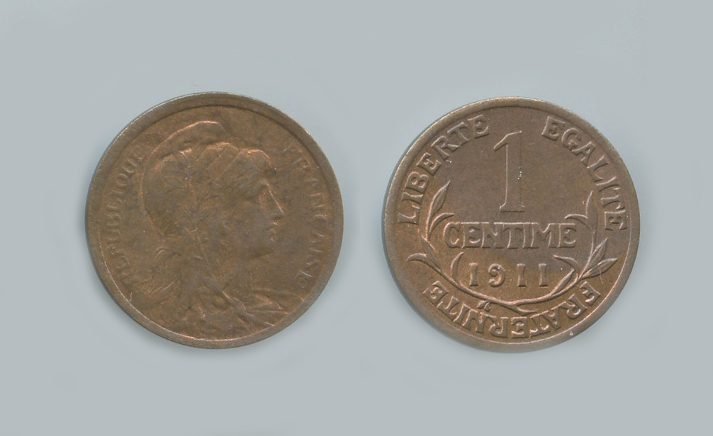 FRANCIA, Terza Repubblica (1870-1940) Centime 1911 A