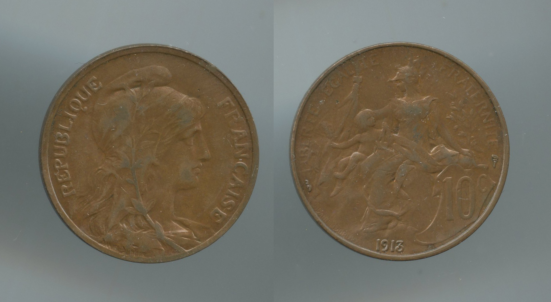 FRANCIA, Terza Repubblica (1870-1940) 10 Centimes 1913 A