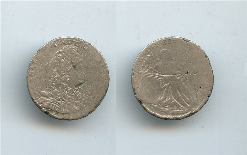 MODENA, Rinaldo d' Este (1706-1737) Lira 1709