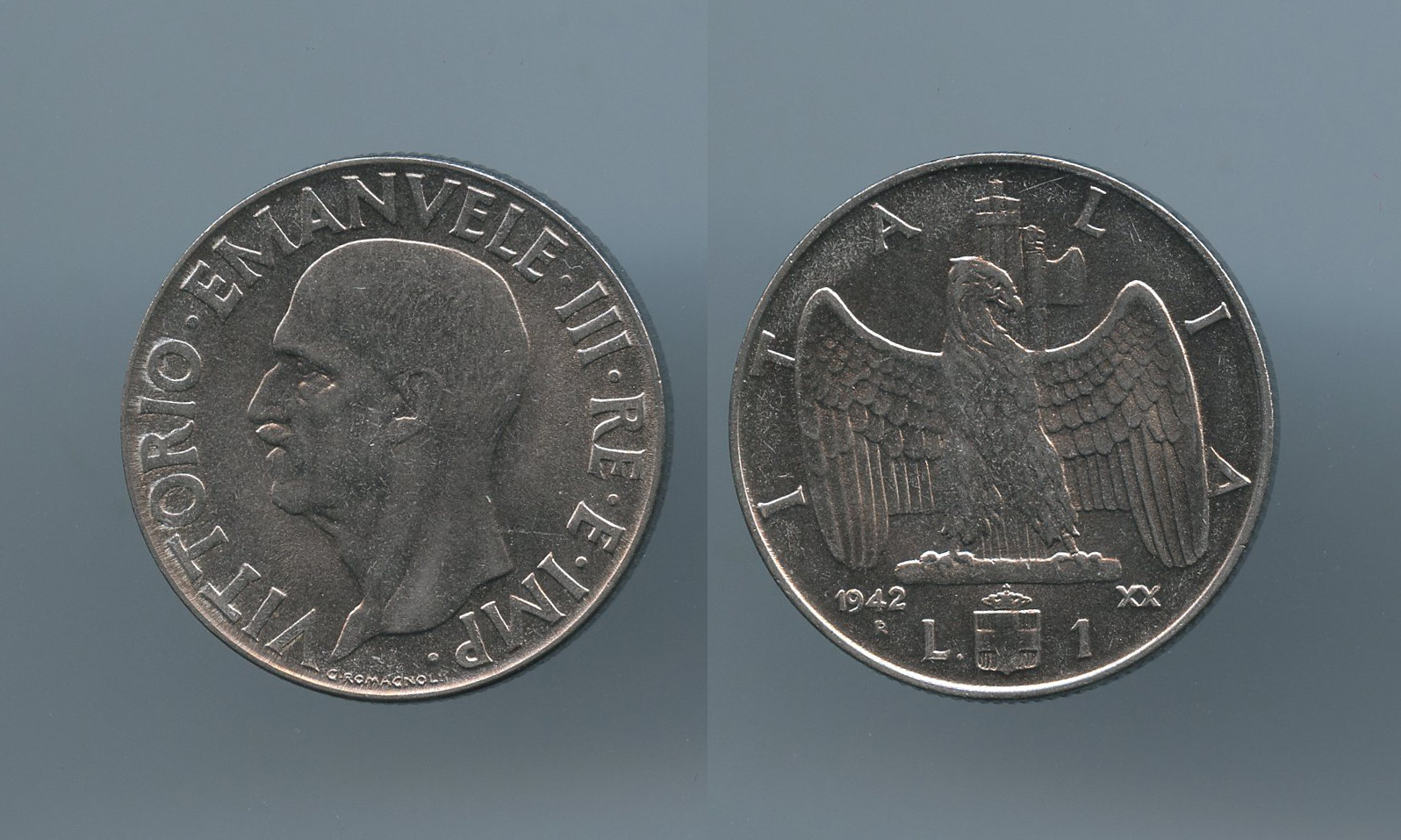 REGNO D' ITALIA, Vittorio Emanuele III (1900-1943) Lira 1942 "Impero"