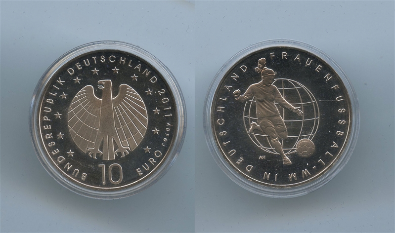 GERMANIA, 10 Euro 2011, "Mondiali di calcio femminile"