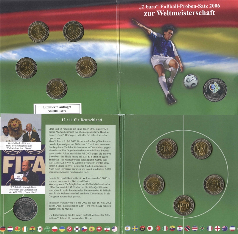 GERMANIA, Serie "2 Euro" 2006 Footbal