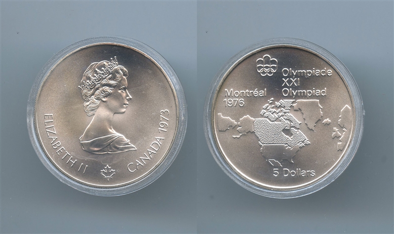 CANADA, 5 Dollars 1973 - Clicca l'immagine per chiudere