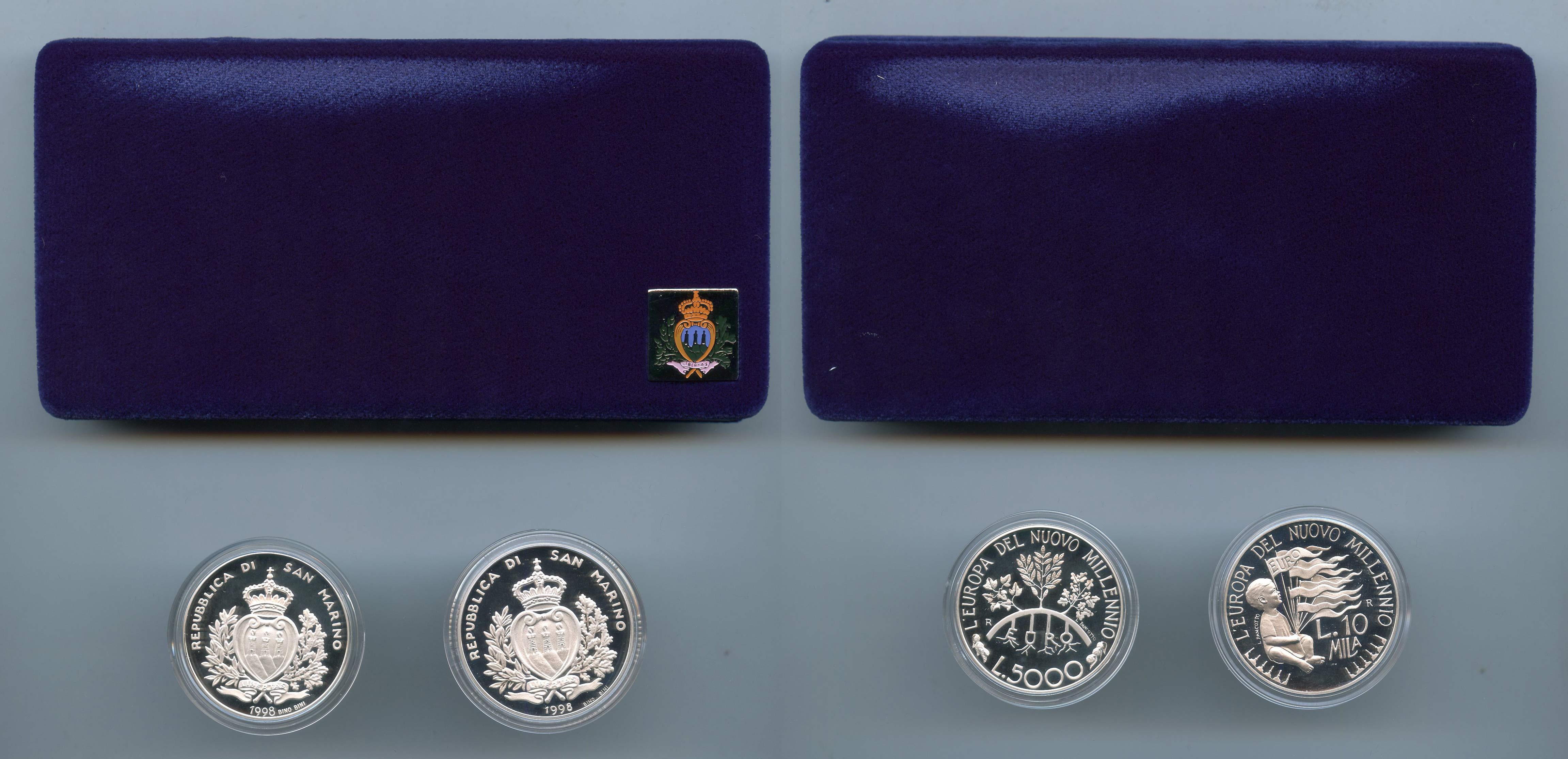 SAN MARINO, Dittico 1998 "L' Europa del Terzo Millennio" PROOF